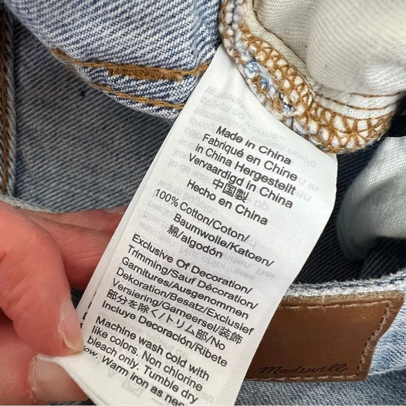 Madewell The Curvy Perfect Vintage Jeans Light Wash Size 27 - Picture 7 of 7